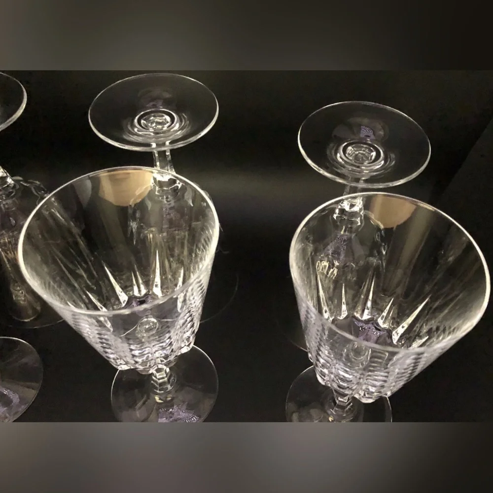 Vintage Crystal Drinking Glasses, Formal, Set of 6